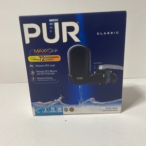 PUR classic black finish faucet filtration system
